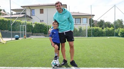 Nemanja Nikolić sa sinom Markom