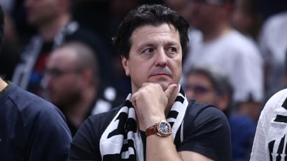 Zlatko Zahović u Beogradskoj areni na meču košarkaša Partizana (MN Press)