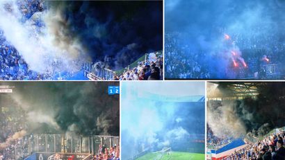Hanza ispala, navijači zapalili stadion (VIDEO)