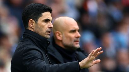 Mikel Arteta i Pep Gvardiola (©Reuters)