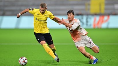 Detalj sa utakmice Elfsborg - Roma (AFP)