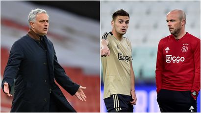 Žoze Murinjo, Dušan Tadić i Erik ten Hag (©Reuters)