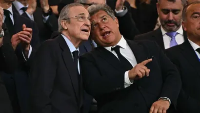 Florentino Perez i Đoan Laporta (©AFP)