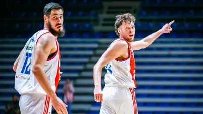 Kalinić i Daum (©ABA liga – Crvena zvezda/Đorđe Kostić)