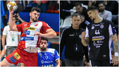 Milan Jovanović, Đorđe Ćirković i Petar Đorđić (©RK Vojvodina, ©MN Press)