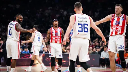Košarkaši Crvene zvezde (©ABA liga – Dragana Stjepanović)