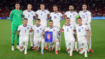 Srpska reprezentacija u Tirani (©Starsport)