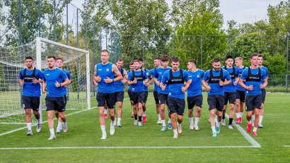 Fudbaleri TSC-a na prvom treningu (@TSC)