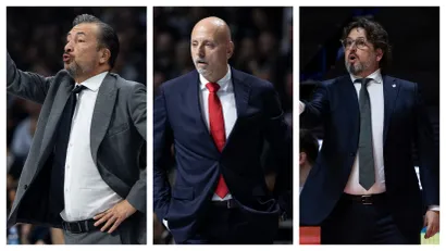 Luka Banki, Saša Obradović i Andrea Trinkijeri (Foto: Starsport)