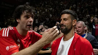 Miloš Teodosić i Novak Đoković (Foto: Starsport)