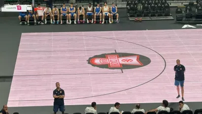 Darko Rajaković u OAKA Areni (©Mozzart Sport)