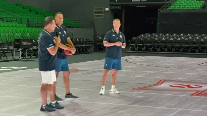 Darko Rajaković u OAKA Areni (©Mozzart Sport)