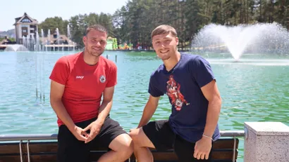 Luka Luković i Nikola Glišić (@Miloš Milošević/Mozzart Sport)
