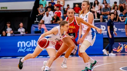 Detalj sa meča (FIBA basketball)