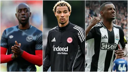 Joan Visa, Ugo Ekitike, Aleksander Isak (©Reuters, xEibner-Pressefoto FlorianxWiegandx EP_FWD)
