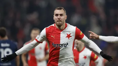 Fudbaler Slavije Tomaš Hori (©Reuters)