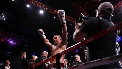 Slavlje Aleksandra Usika (Foto: AFP)