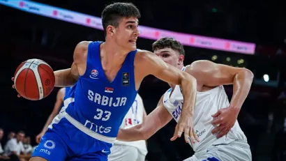 Detalj sa meča (FIBA basketball)