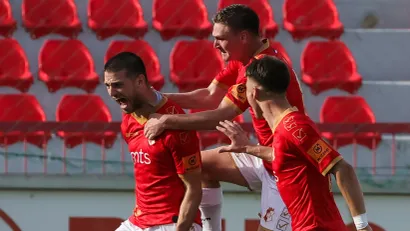 Andrija Majdevac slavi pogodak (Foto: Starsport)