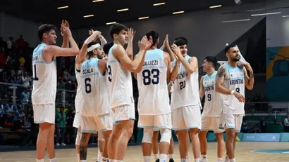 Košarkaši Argentine (AFP)