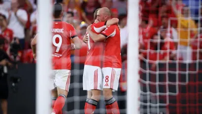 Slavlje fudbalera Benfike (©AFP)