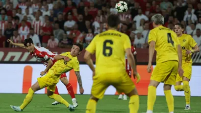 Detalj sa prošlogodišnjeg susreta Zvezda - Bode (Star sport)