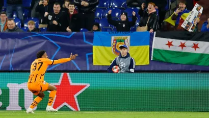 Kevin (Šahtjor) proslavlja gol