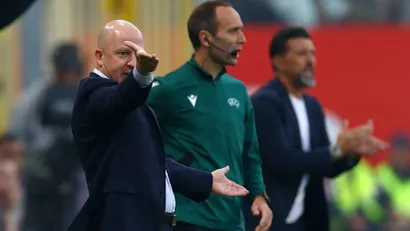 Marko Nikolić tokom meča u Briselu (©Reuters)