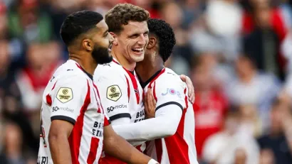 Igrači PSV-a (©AFP)