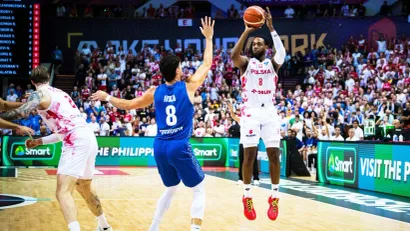 Detalj sa meča (FIBA basketball)