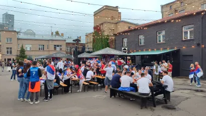 Detalj iz kafića u blizini dvorane (©Mozzart Sport)