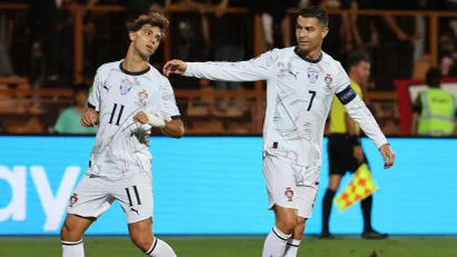 Žoao Feliks i Ronaldo (©Reuters)