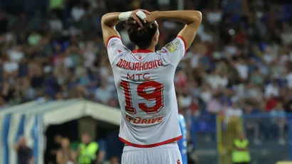 Napadač Grafičara Aleksa Damjanović (©Starsport)