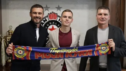 Danko Lazović, Nemanja Trifunović i Srđan Blagojević (©partizan.rs)