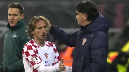 Luka Modrić i Zlatko Dalić (©Reuters)