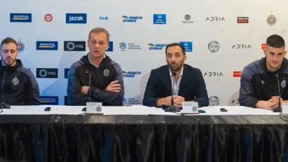 Mladen Šotić, Đorđe Ćirković, Miljan Žugić i Nikola Crnoglavac (©RK Partizan/Maja Nastić)