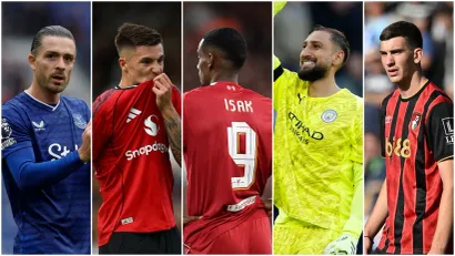 Griliš, Šeško, Isak, Donaruma, Milosavljević (©Reuters, Guliver image)