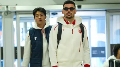 Seol i Radonjić spremni  za put (©FK Crvena zvezda/Facebook)