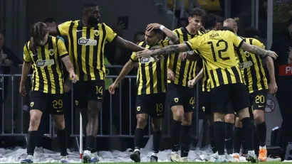 Slavlje AEK-a (©Reuters)