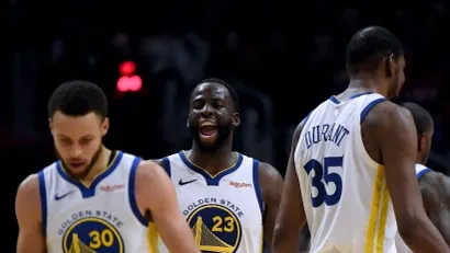 Stef Kari, Drejmond Grin, Kevin Durant (AFP)