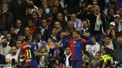 Lamin Jamal provocira navijače Real Madrida (©Reuters)