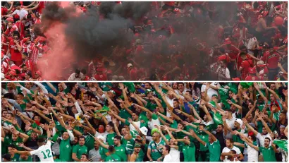 Navijači Vidada i Radža Kazablanke (©Reuters)