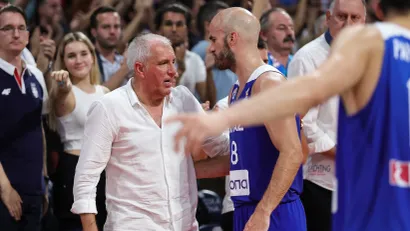 Željko Obradović i Nik Kalates (Foto: Starsport)