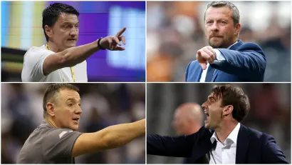 Vladimir Ivić, Slaviša Jokanović, Vuk Rašović i Miloš Milojević (©Reuters)