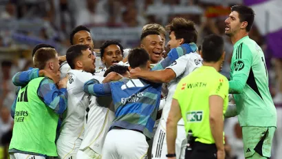 Slavlje fudbalera Reala (©Reuters)