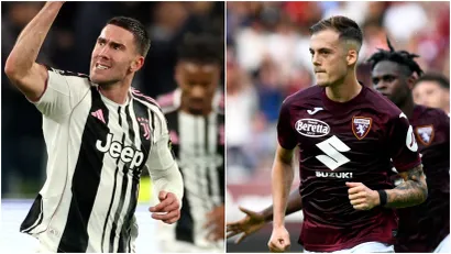 Dušan Vlahović i Ivan Ilić (©Reuters)