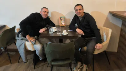 Aleksandar Davidov sa dopisnikom Mozzart Sporta