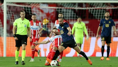 Nabil Bentaleb u Beogradu (©Reuters)