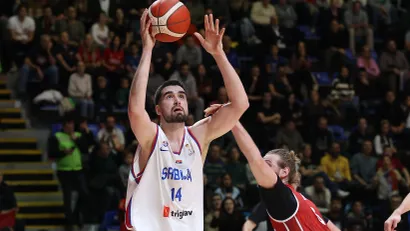 Dušan Ristić na meču sa Švajcarskom (©MN Press)