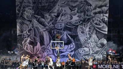 Koreografija na meču sa Fenerbahčeom (©Starsport)